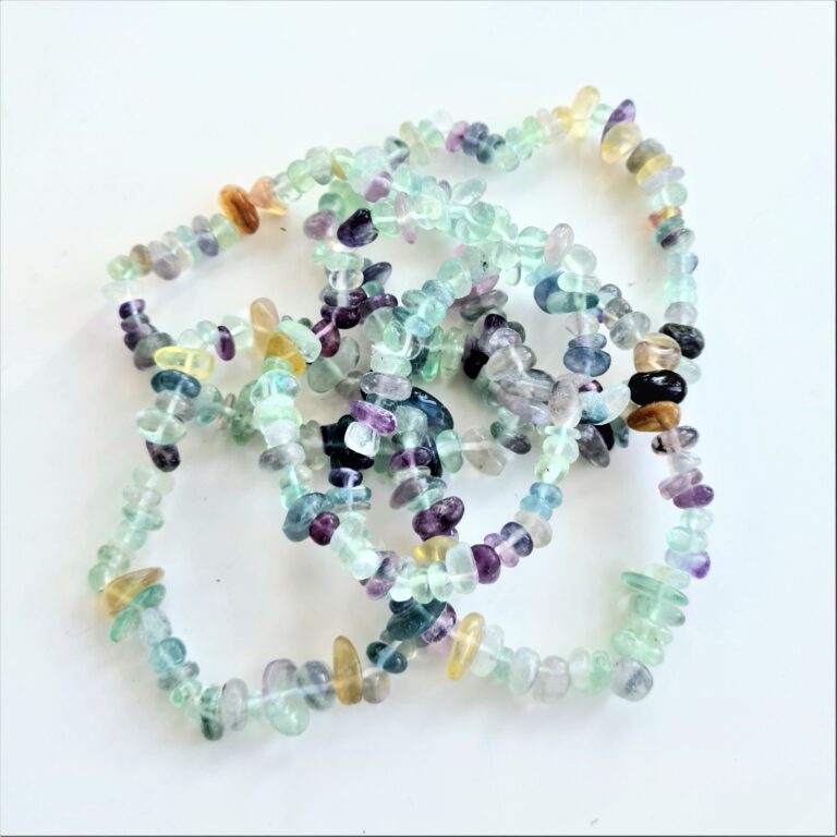 Armband - flerfärgad fluorit