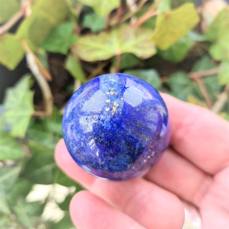 Lapis Lazuli m pyrit - stor kula
