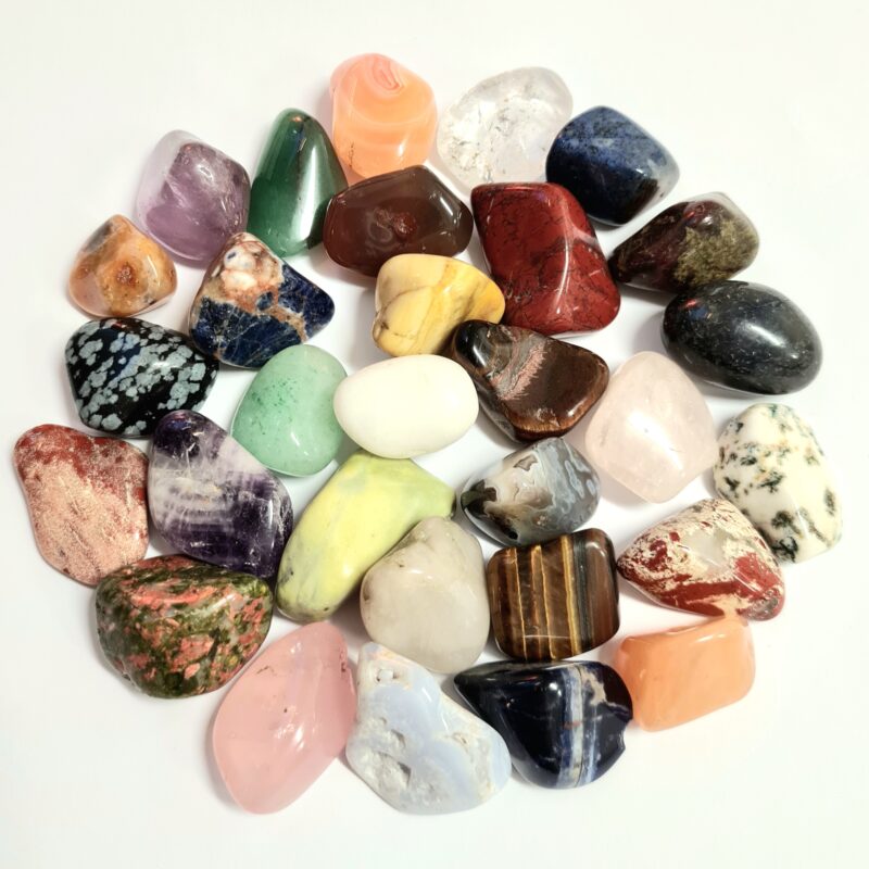 Trumlade stenar mellanstora - mix 150 gram
