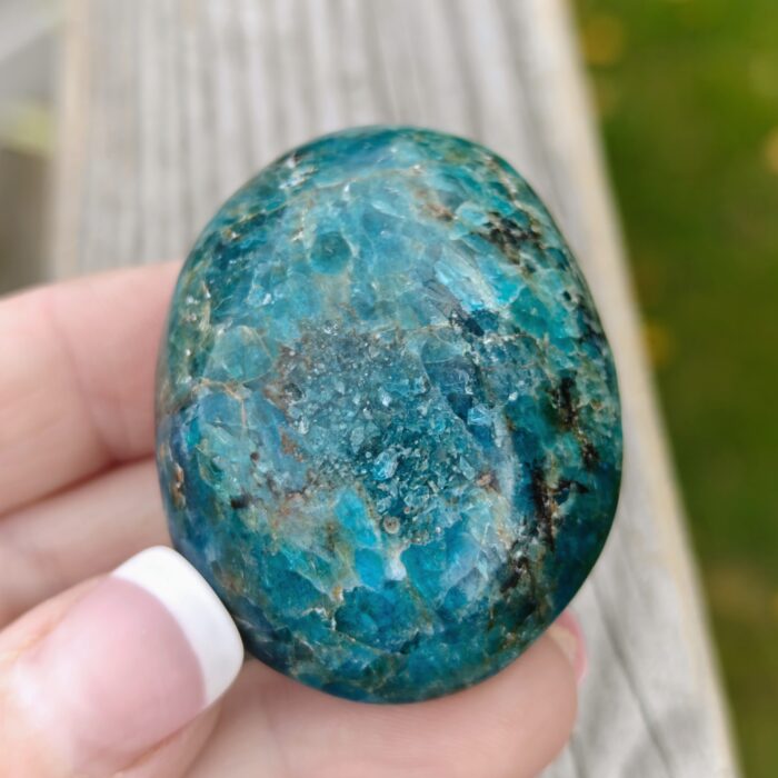 Apatit blå - liten palmstone